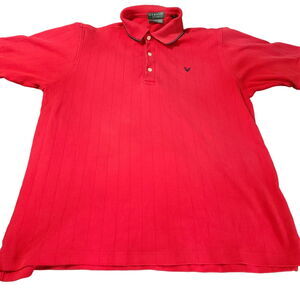 Lyle & Scott Scotland Mens Polo Shirt Red Size M 100% Cotton Short Sleeve Logo